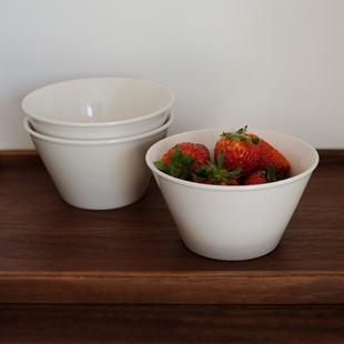 草木灰白陶瓷碗 米饭碗酸奶碗 甜品冰淇淋碗水果碗小食碗