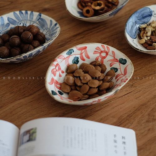 中式釉下彩手绘陶瓷碗
