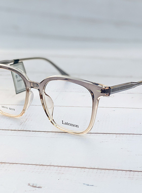 Latemon浪特梦眼镜男可配近视眼镜框镜架素颜平光防蓝光眼镜83113