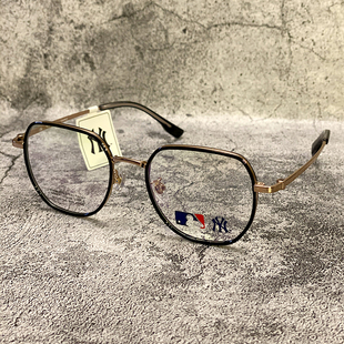 MLB纽约洋基复古文艺钛金属全框眼镜框可配近视眼镜片镜架NY6008
