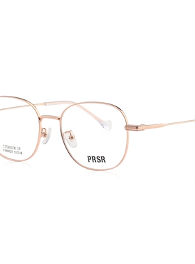 帕莎超轻纯钛眼镜架女镜框大框小脸显瘦可配近视钛眼镜框90029