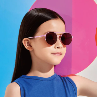 Luki镜片5-8岁墨镜男女童防紫外线防蓝光遮阳镜儿童太阳镜