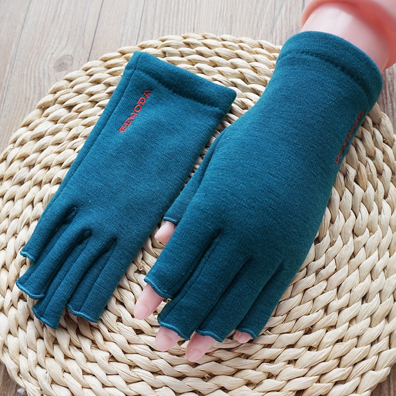 歌诺达 秋冬女士新款手套加绒加厚半指触屏开车保暖写字学生手套,服饰配件/皮带/帽子/围巾,手套,淘宝优惠券,粉丝福利购,淘宝优惠卷