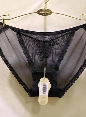 2025春夏新款訫心FL5138性感睫毛蕾丝刺绣蝴蝶纯棉裆三角女士内裤