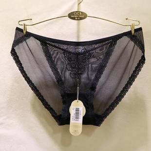 2025春夏新款 訫心FL5138性感睫毛蕾丝刺绣蝴蝶纯棉裆三角女士内裤