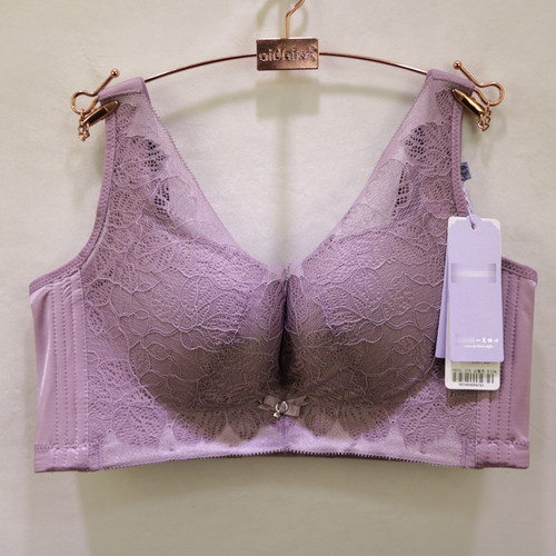 唯美薄款宽底调整型文胸无钢圈