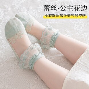 夏季超薄款透气女童袜子