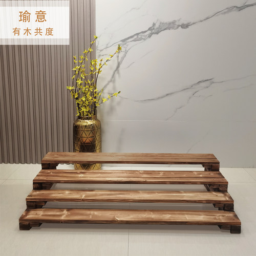 瑜意家具阶梯花架经济行