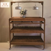 双层三层多层多肉肉花架可挂灯室内户外大棚防腐木花架多层置物架