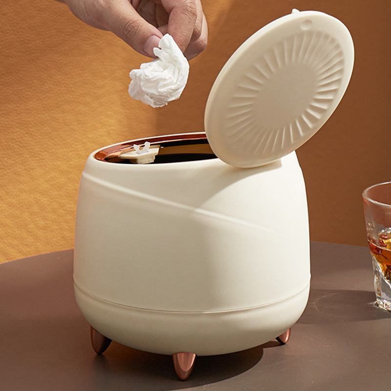 傲家按压式桌面垃圾桶桌上纸篓筒