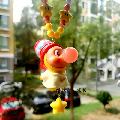 泡泡玛特正版123!星星人系列汽车车载好物挂饰后视镜车挂件吊饰