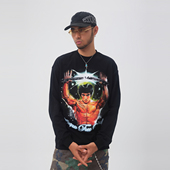 T恤男士 ComicTree 上衣纯棉 秋季 漫画李小龙圆领长袖 C.t 2025新款