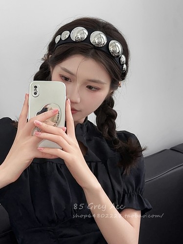 欧美风减龄夸张压发发箍