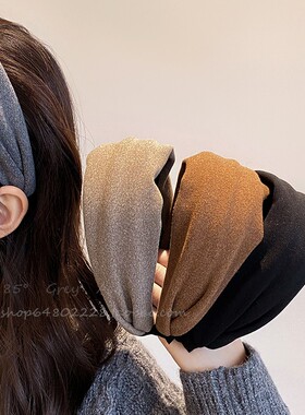日常外戴宽边发捆发箍女秋冬