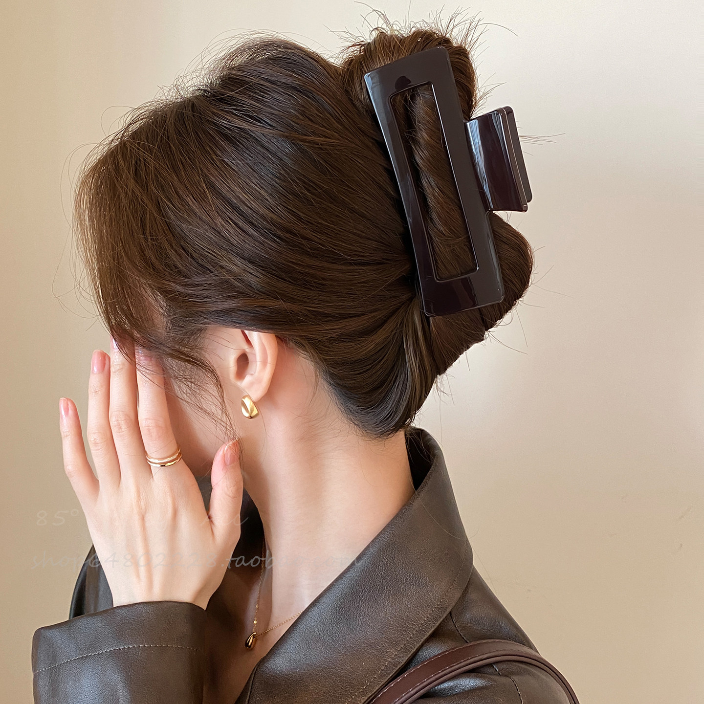 气质方形头发抓夹大号鲨鱼夹发夹女后脑勺2025新款高级感夹子发饰,饰品/流行首饰/时尚饰品新,发饰,淘宝优惠券,粉丝福利购,淘宝优惠卷