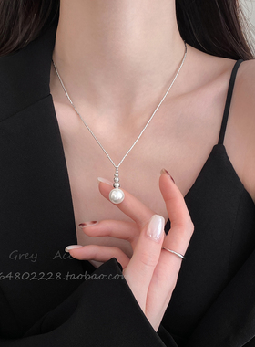 施家珍珠项链女款轻奢小众