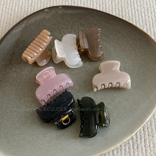 精致百搭韩版亚克力彩色小抓夹