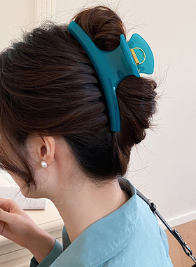 早春糖果色大号弧形发夹女高级感