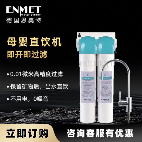 德国恩美特 家用净水器直饮自来水过滤厨房超滤机TWINS-E