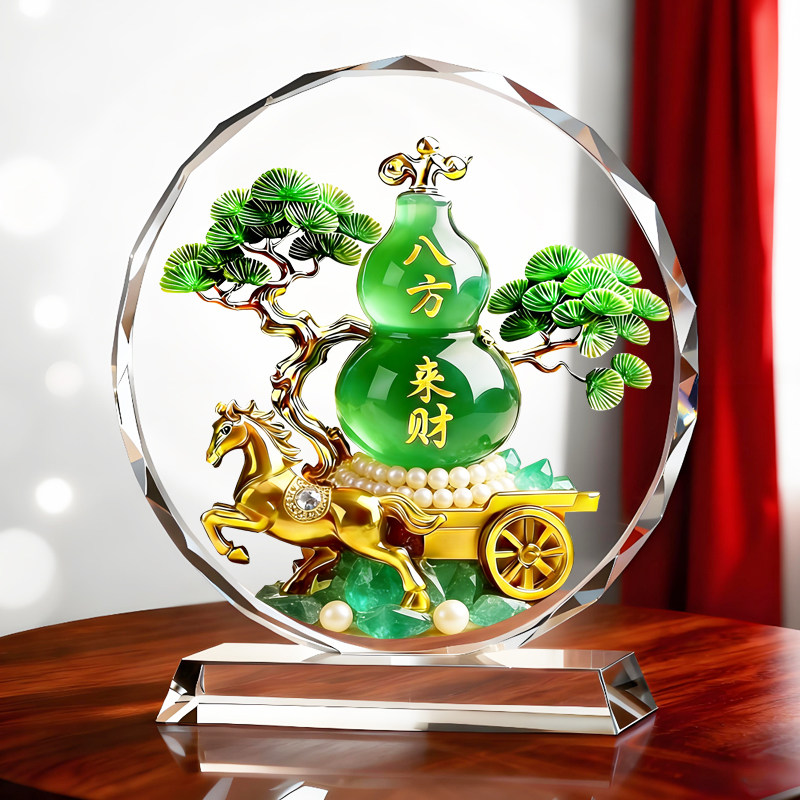 八方来财葫芦福禄马上来财摆件客厅玄关办公室电视柜书房桌面摆台,家居饰品,桌面摆件,淘宝优惠券,粉丝福利购,淘宝优惠卷