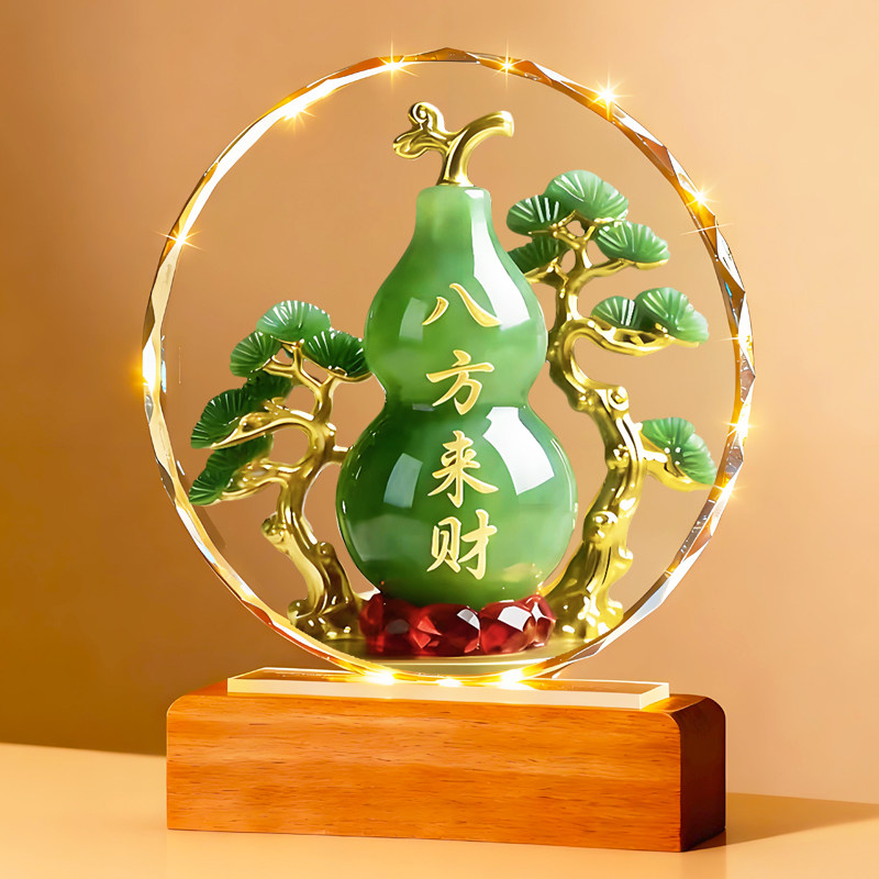 八方来财葫芦福禄摆件好寓意客厅玄关办公室电视柜书房桌面摆台,家居饰品,桌面摆件,淘宝优惠券,粉丝福利购,淘宝优惠卷