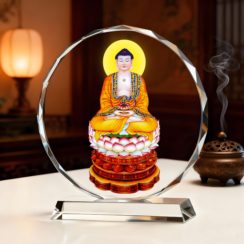 殊胜三宝佛之阿弥陀佛佛像摆件结缘供奉南无阿弥陀佛菩萨佛堂摆台