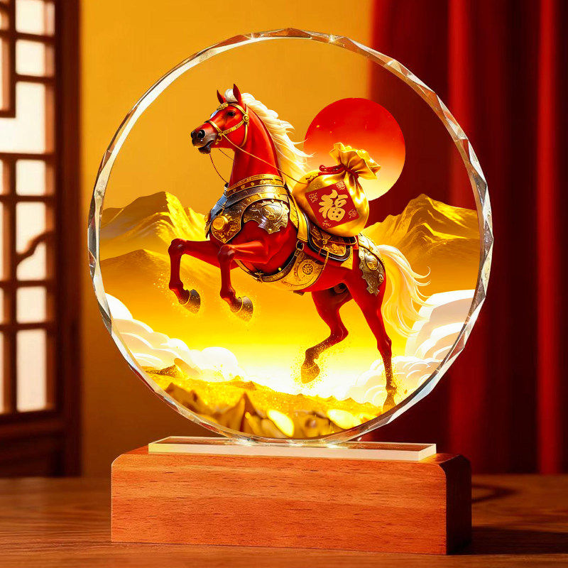 马上有福图马年摆台办公室桌面电视柜书房客厅装饰公司纪念品摆件,家居饰品,桌面摆件,淘宝优惠券,粉丝福利购,淘宝优惠卷