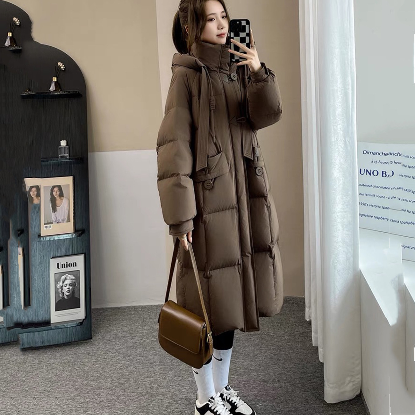 高端时尚网红爆款加厚长款过膝羽绒棉服女2023冬季棉袄面包服外套,女装/女士精品,棉衣/棉服,淘宝优惠券,粉丝福利购,淘宝优惠卷