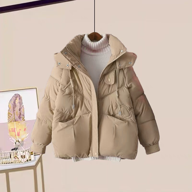 今年流行爆款上衣羽绒棉服女款2024新款冬季加厚设计感棉衣外套女