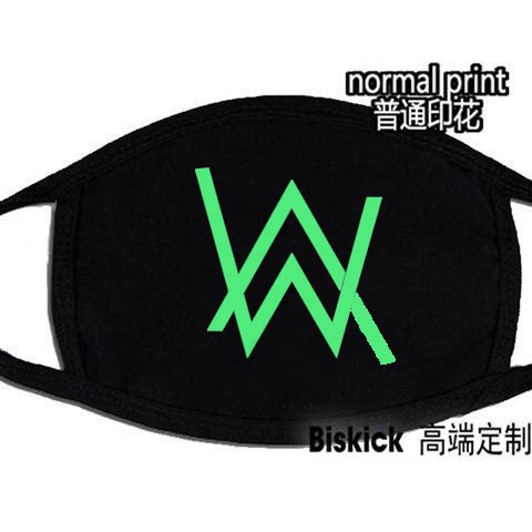 艾伦沃克口罩 Alan Walker 电音DJ同款 纯棉透气嘉豪面罩学生礼物