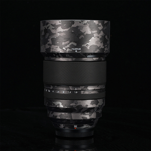 美本堂 适用于富士XF50F1.0镜头保护贴膜贴纸碳纤维迷彩贴皮3M