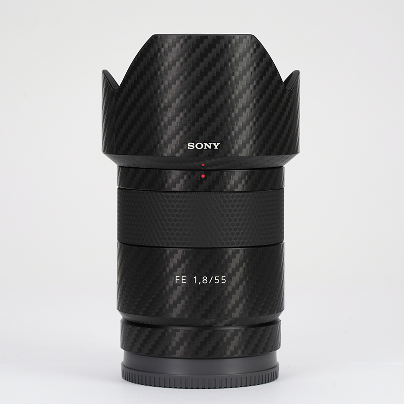 美本堂适用于索尼55 F1.8ZA镜头保护贴膜SONY蔡司55-1.8碳纤维贴纸3M-封面