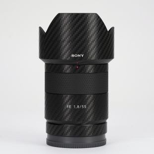 适用于索尼55 美本堂 F1.8ZA镜头保护贴膜SONY蔡司55 1.8碳纤维贴纸3M