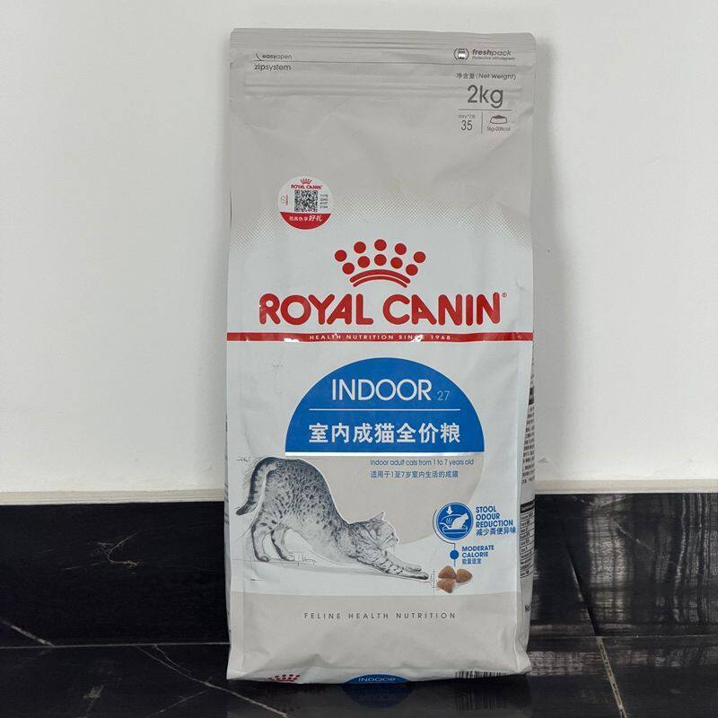 皇家I27猫粮室内成猫粮2kg英短美短营养全价通用主粮4.5kg