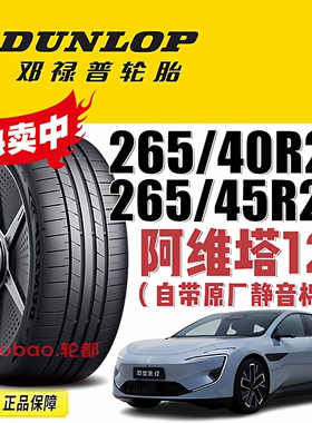 阿维塔12原厂轮胎邓禄普 e. SPORT 265/40R21 265/45R20阿维塔11