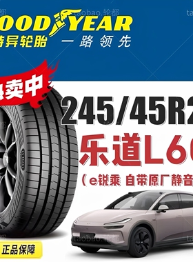 乐道L60轮胎固特异245/45R20 99V e锐乘 静音棉星越L榄星原配