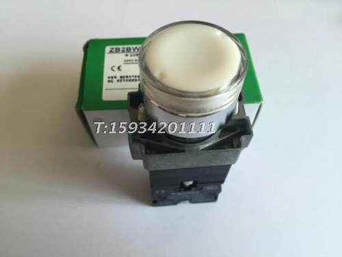 【正品】施耐德XB2BW31B1C带灯按钮开关XB2-BW31B1C白色AC/DC24V