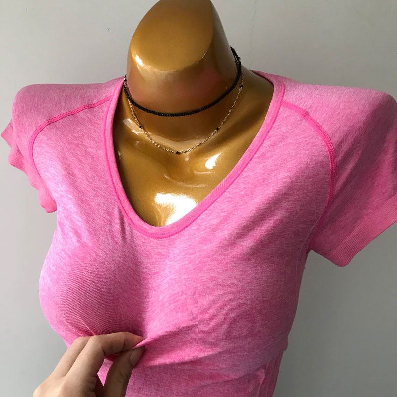 清仓~女子专业健身运动快干吸汗短袖t恤 跑步瑜伽服弹力紧身上衣|ruв категории спортивный костюм/досуг одежды, движение футболку - от Buy2taobao.com для оказания профессиональной услуги покупки агента Taobao