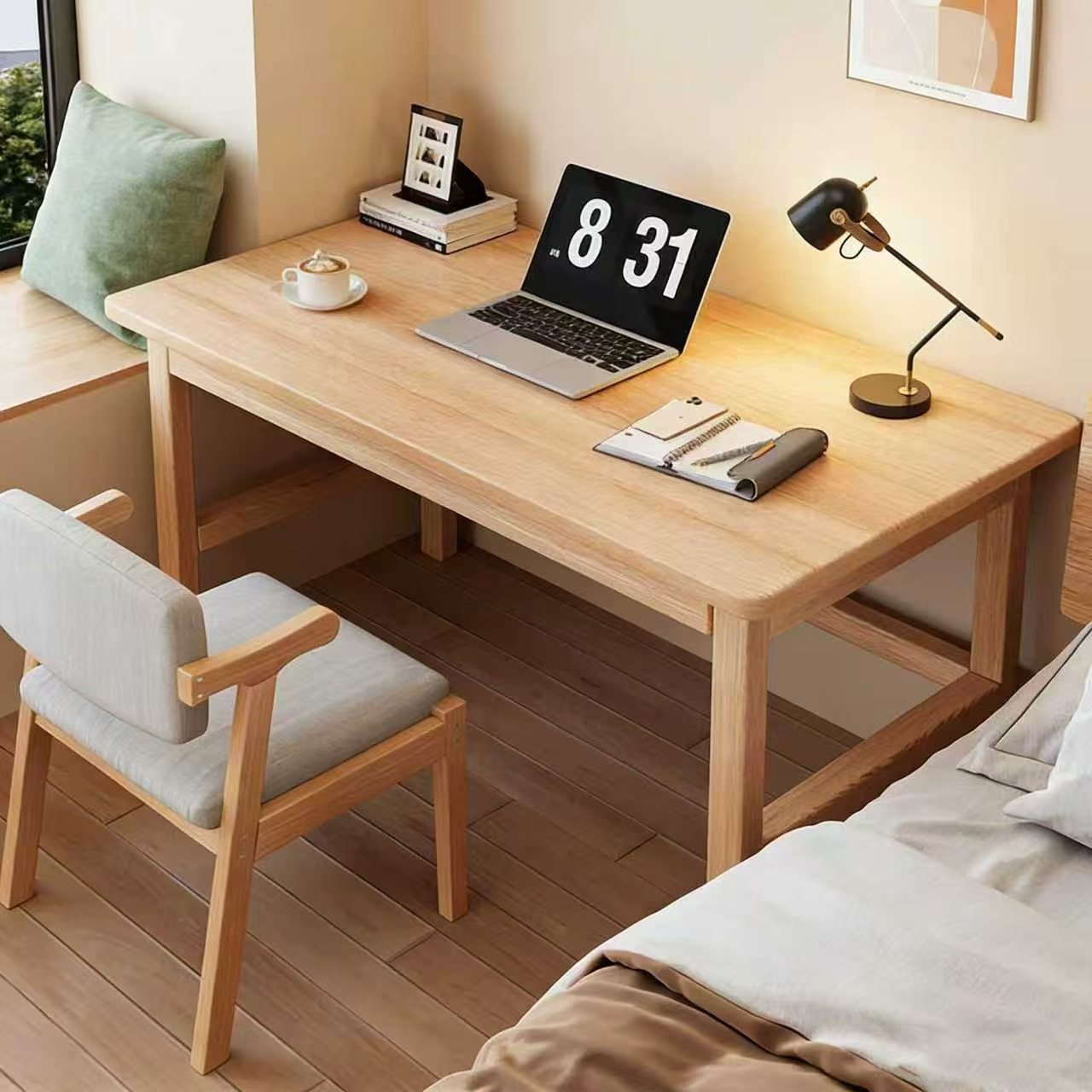 家用实木书桌学生写字桌