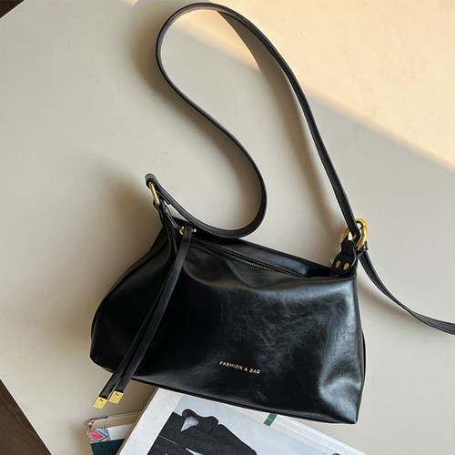 ins韩系简约软皮单肩包