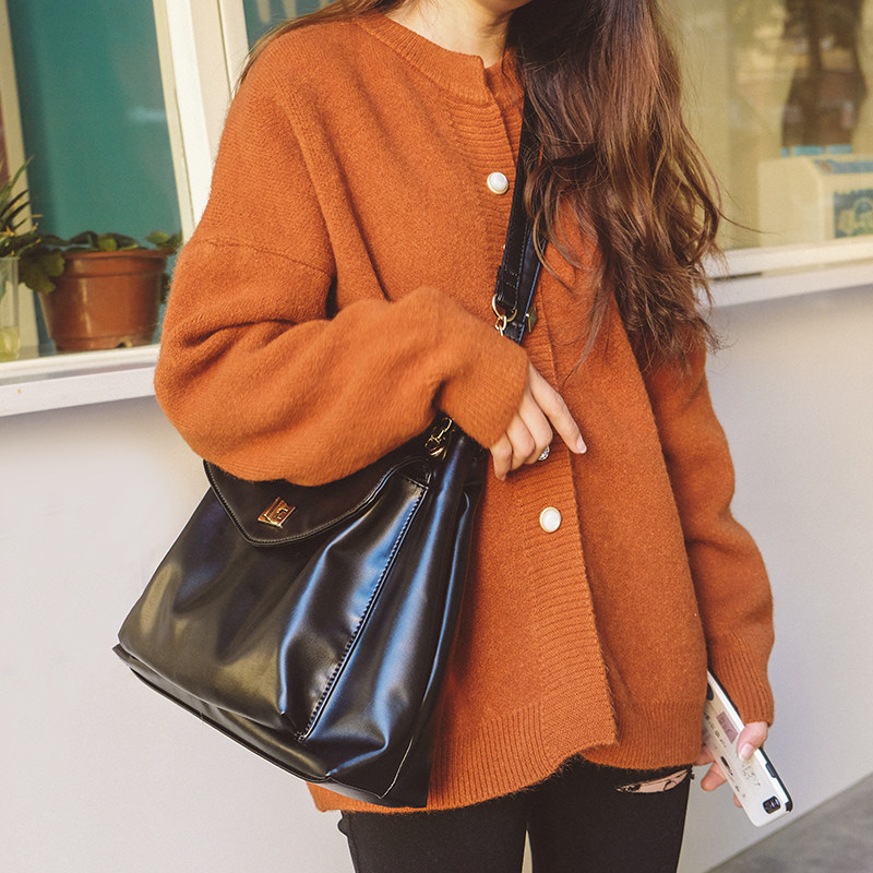 BagGirl 韩版大包2024新款潮时尚网红斜挎包软皮大容量质感单肩包