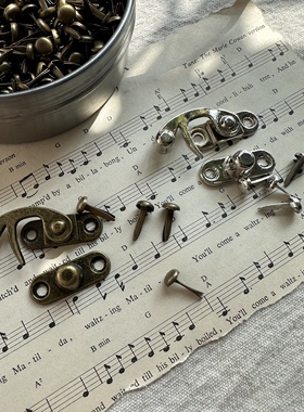 Junk journal 手帐本金属配件开关扣