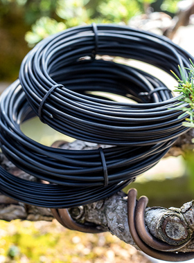 盆景造型专用铝丝软铝线蟠扎线盆景制作定型盘扎扎丝园艺黑吕铝条