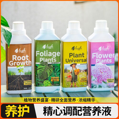 营养液植物通用型绿植花卉绿萝发财树水培家用盆栽液体肥养花肥料