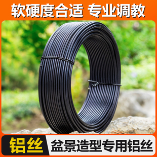 园艺铁丝扎线花艺造型定型蟠扎铝线盆景栽植物矫正树枝条专用铝丝