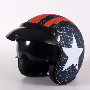 四季 个性 半盔成人儿童盔 DOT双认证内镜半盔头盔 电动车头盔ECE