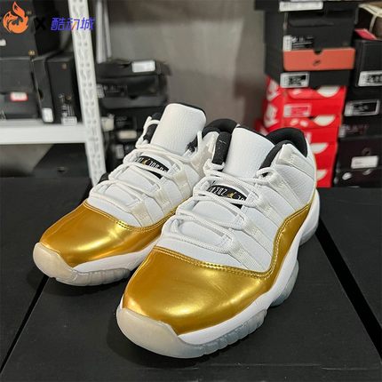 狐狸家Air Jordan 11 low GS aj11白金低帮休闲篮球鞋 528896-103