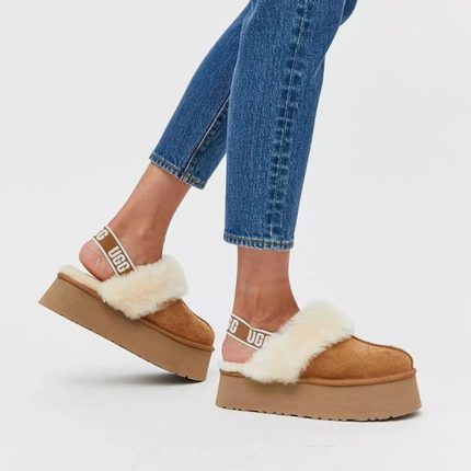 UGG 舒适耐磨厚底 EVA 防滑包头拖鞋 女款 栗色 1113474-CHE 多色