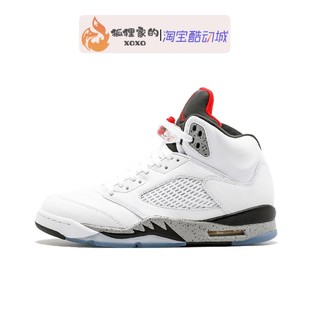 White Cement 清仓Air aj5高帮白水泥136027 乔5 104 Jordan