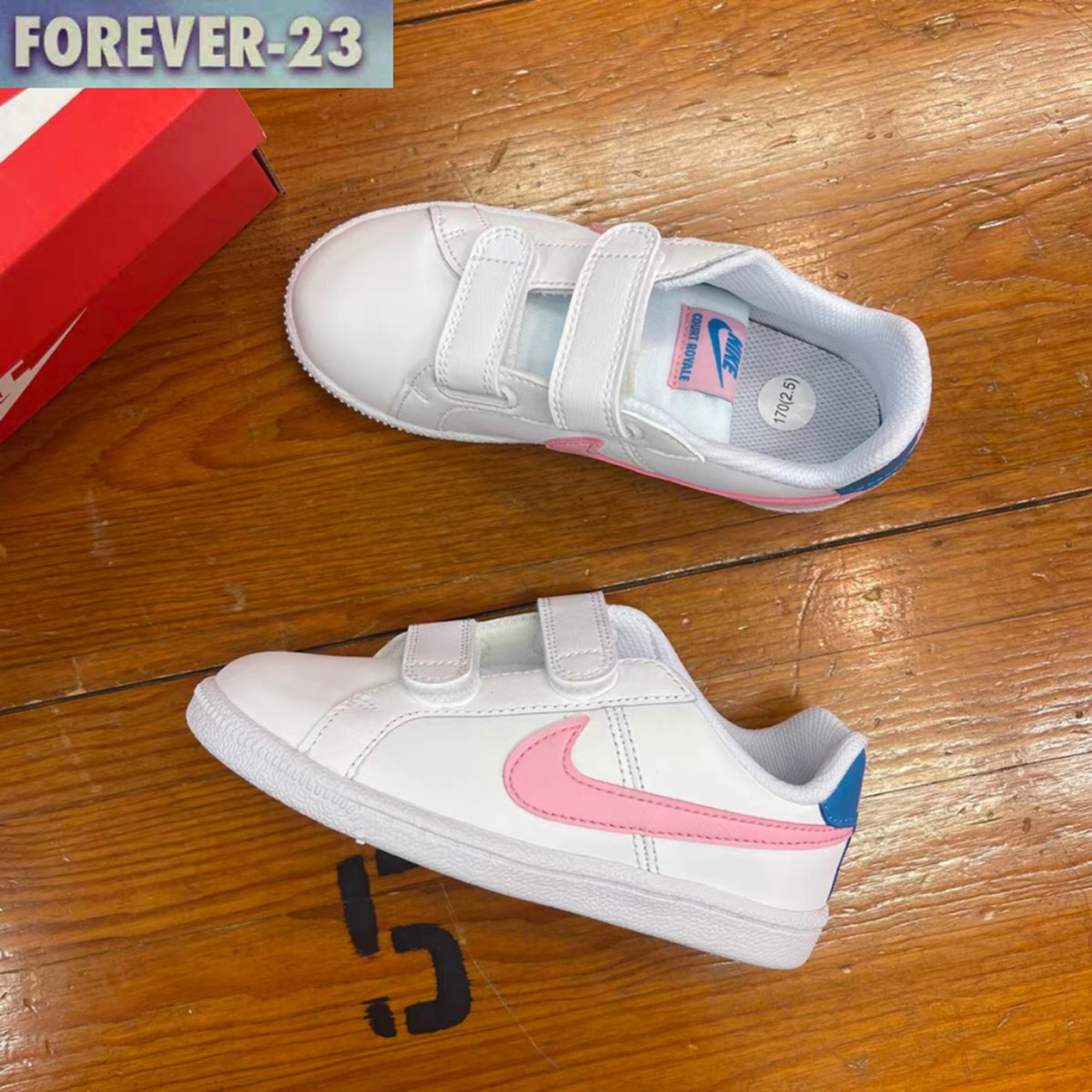 NIKE耐克大童魔术贴板鞋